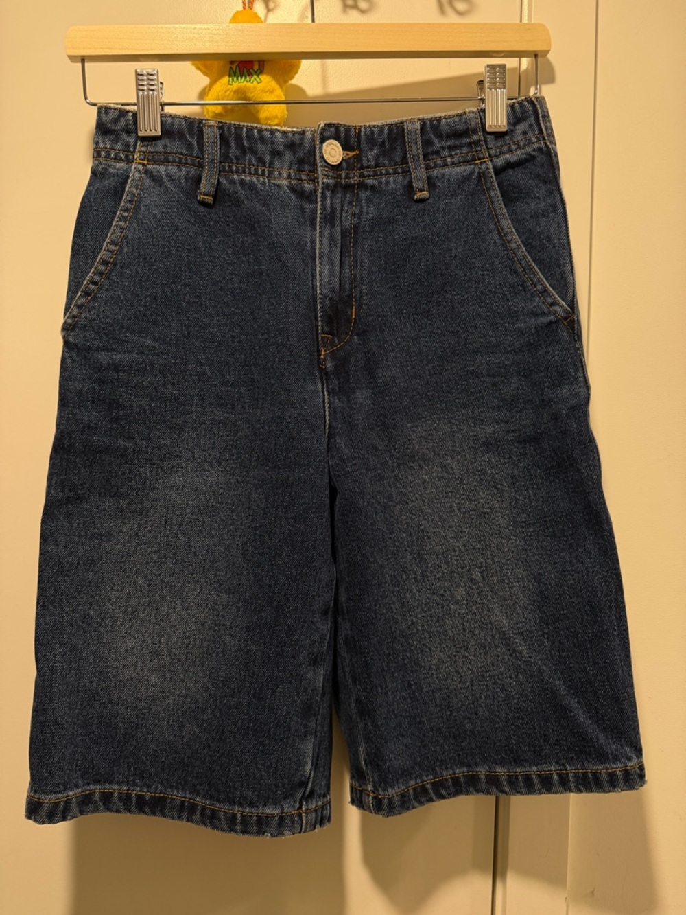 Classic Women's Denim Shorts in Dark Blue